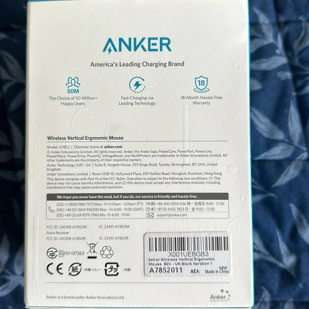 Anker Wireless Vertical Ergonomic Optical Mouse